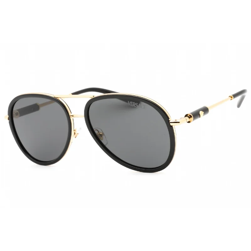 Versace Women's Sunglasses - Black/Gold Metal Full Rim Frame | 0VE2260 100287