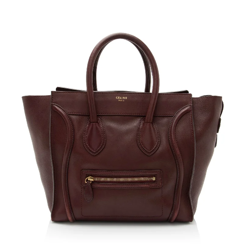 Celine Drummed Calfskin Mini Luggage Tote (SHF-20CRG5)