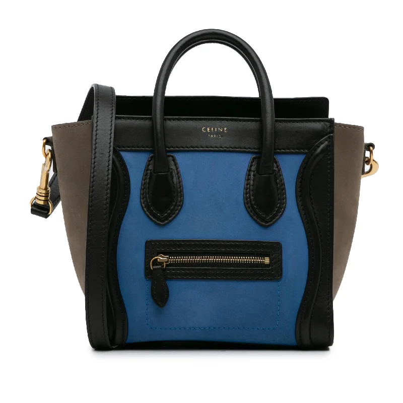 Celine Nano Luggage Tote Tricolor (SHG-LRGEnu)