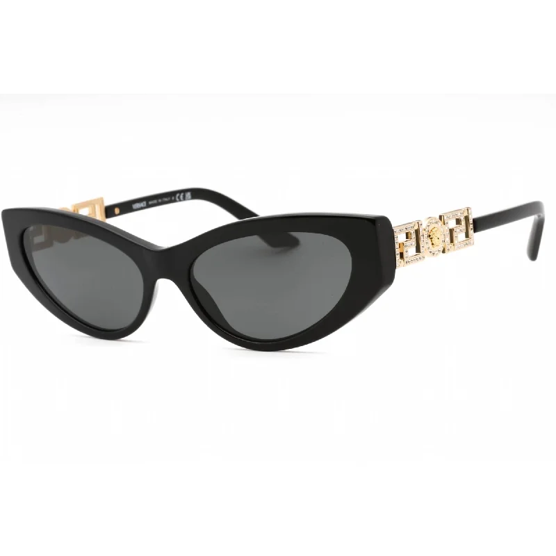 Versace Women's Sunglasses - Black Plastic Cat Eye Full Rim Frame | 0VE4470B GB1/87