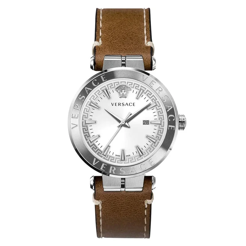 Versace Men's Watch Aion 44mm White Brown VE2G00121