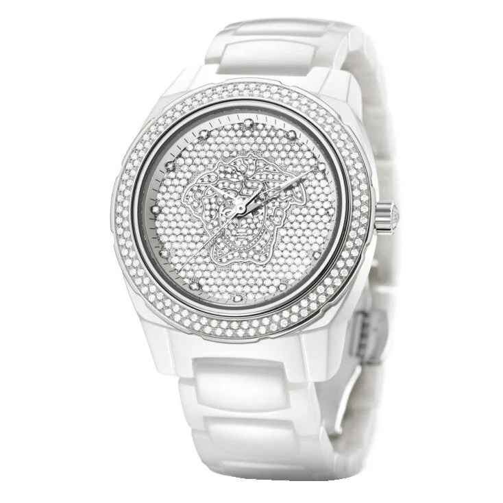 Versace Automatic DV One Ladies' White Diamond Watch 63ACS11D98FSC01