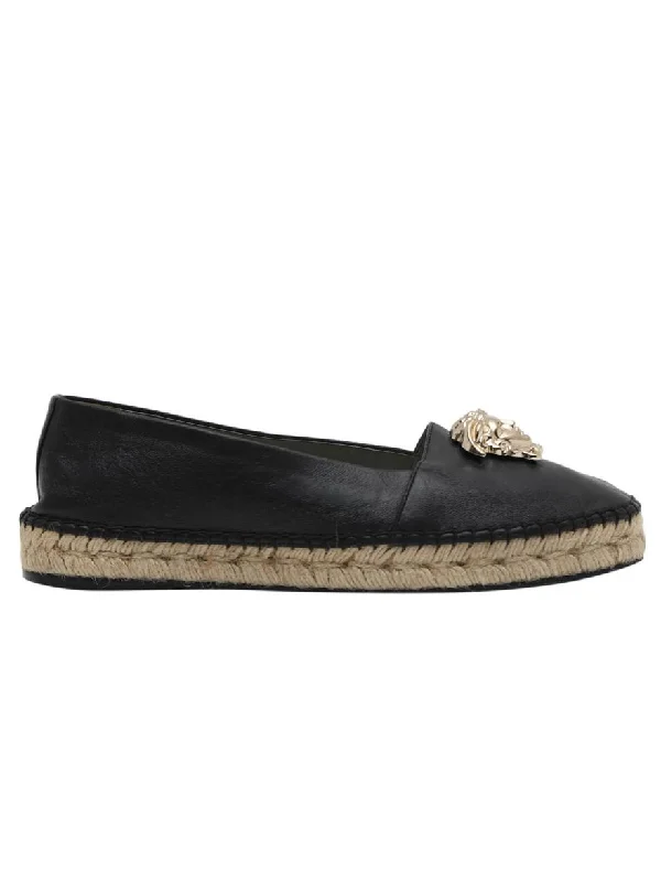 Medusa Black Women's Loafers/Size-39EUR