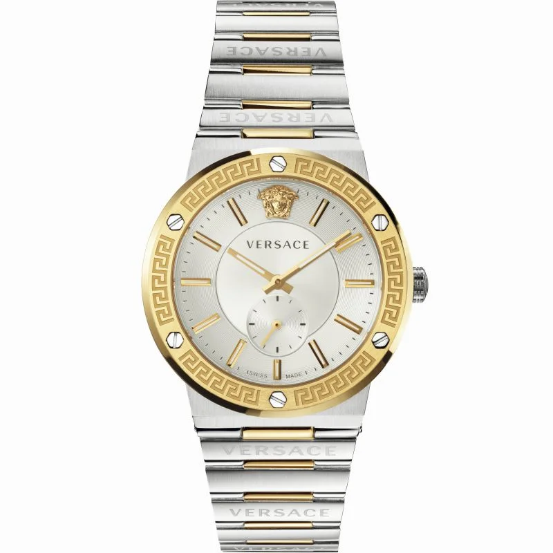 Versace Men's Watch Greca Logo Small Seconds Two-Tone VEVI00320