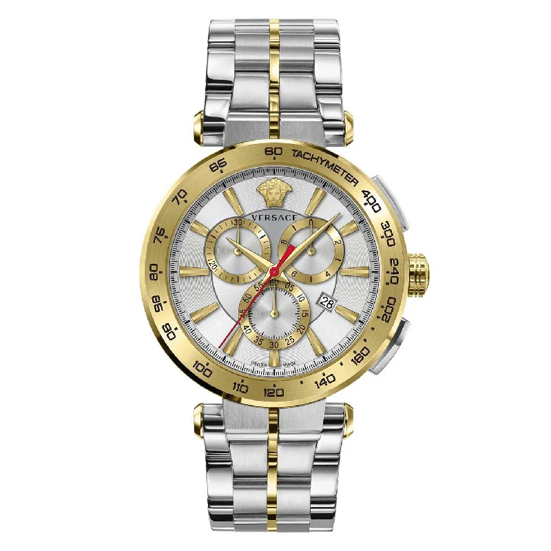 Versace Aion Chronograph Men's Two-Tone Watch VE6CA0423