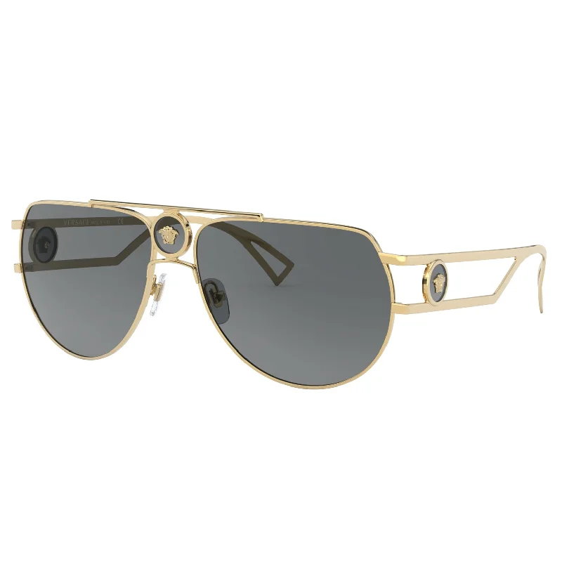 Versace 0VE2225 100287 60 (VER5) Men's Gold Sunglasses