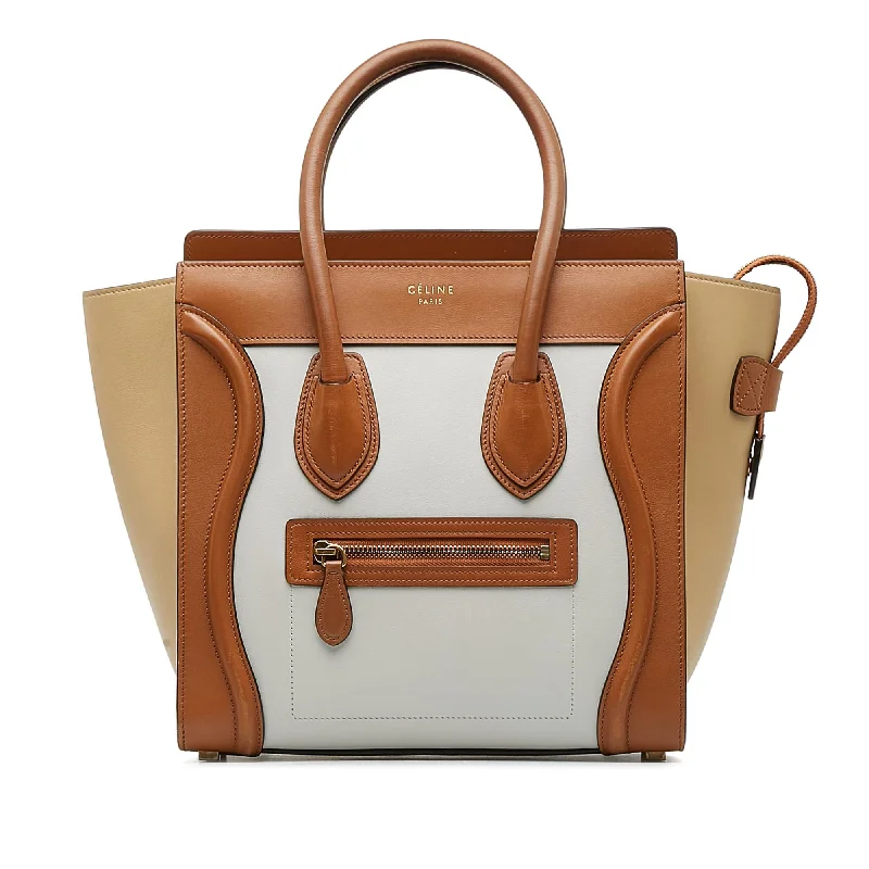 Celine Micro Luggage Tote Tricolor (SHG-Kseeyq)