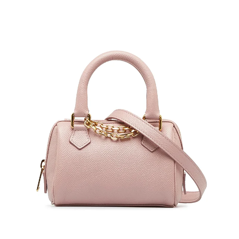 Celine Mini Grained Leather Chain Boston (SHG-P2jQPh)