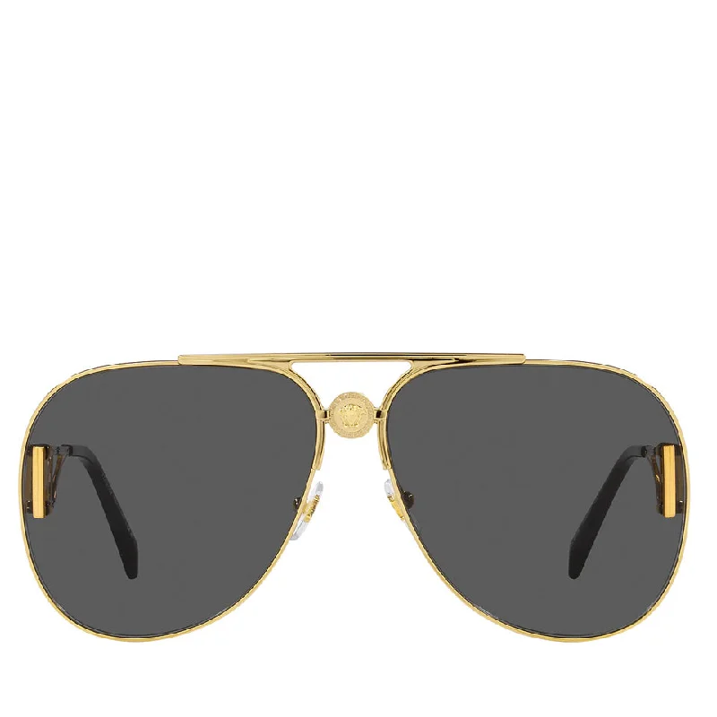 Versace Metal Unisex Sunglass Gold