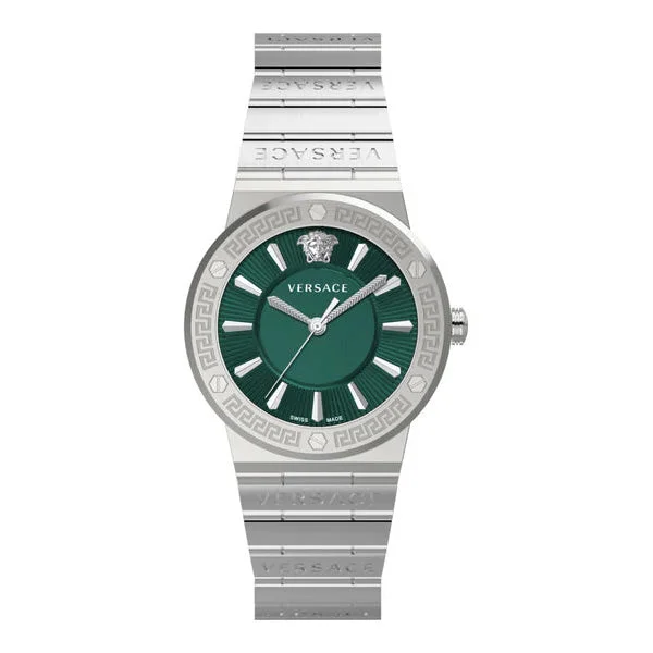 Versace Greca Logo Ladies' Green Watch VEVH00920