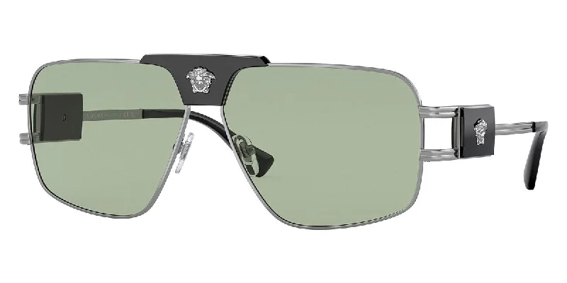 Versace Men's Fashion 63mm Gunmetal Sunglasses