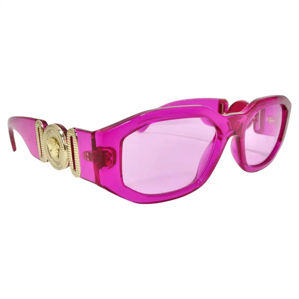 Versace Biggie Reissue Magenta Medusa Sunglasses