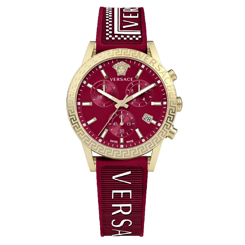 Versace Ladies Watch Sport Tech 40mm Red Gold VEKB00322