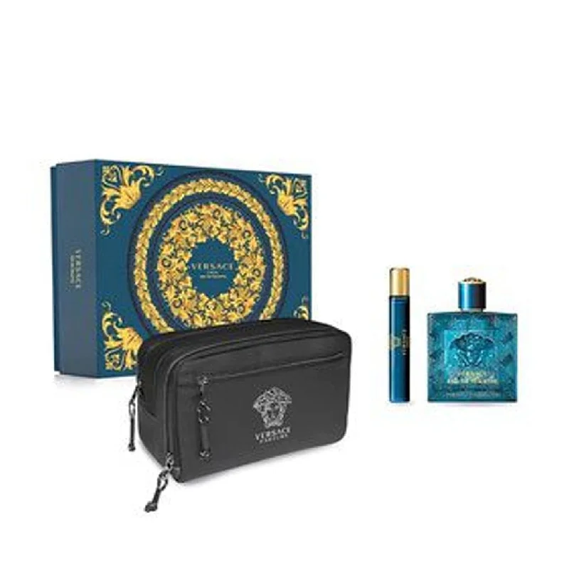 Versace Eros Set EDT 100 ML + 10 ML + Bolso (H)