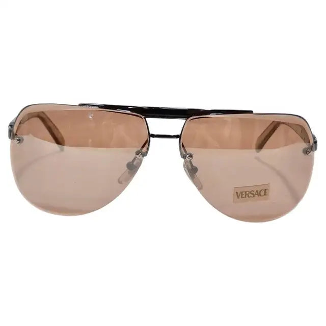 Versace 1990s Silver Sunglasses