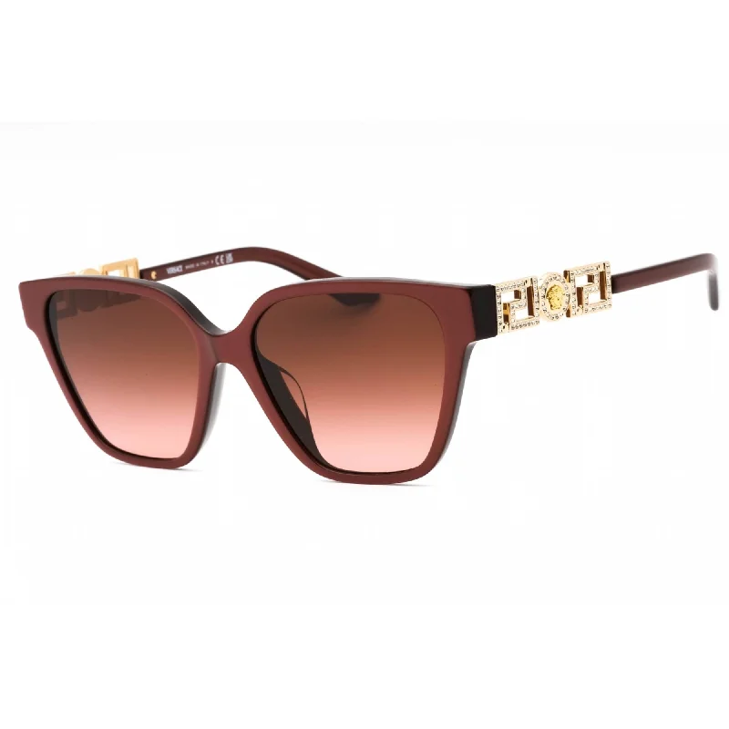 Versace Women's Sunglasses - Pearl Dark Ruby Plastic Cat Eye Frame | 0VE4471BF 54755M