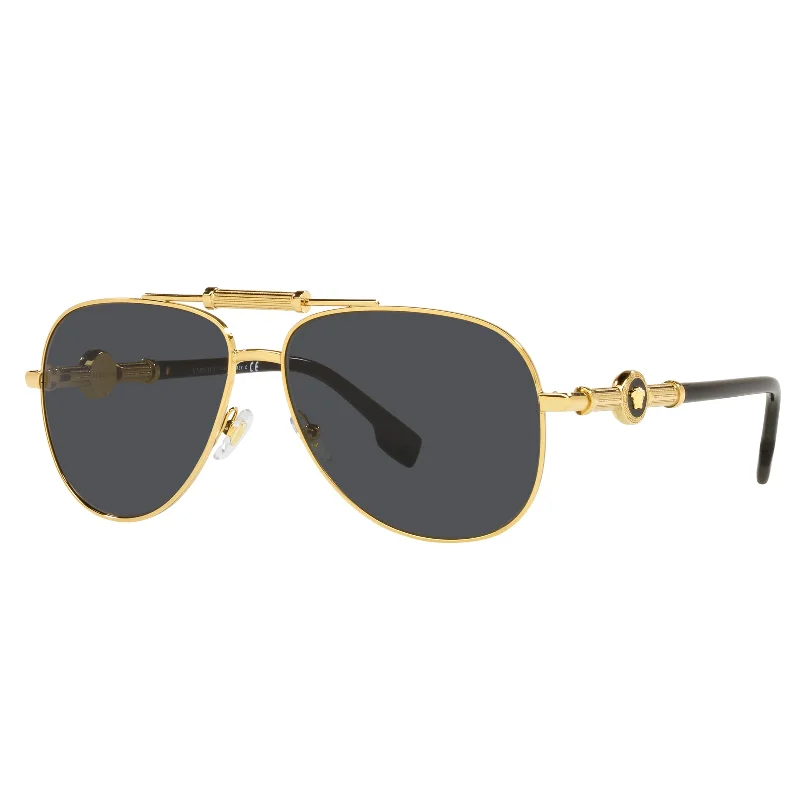 Versace 0VE2236 100287 59 (VER6) Unisex Gold Sunglasses