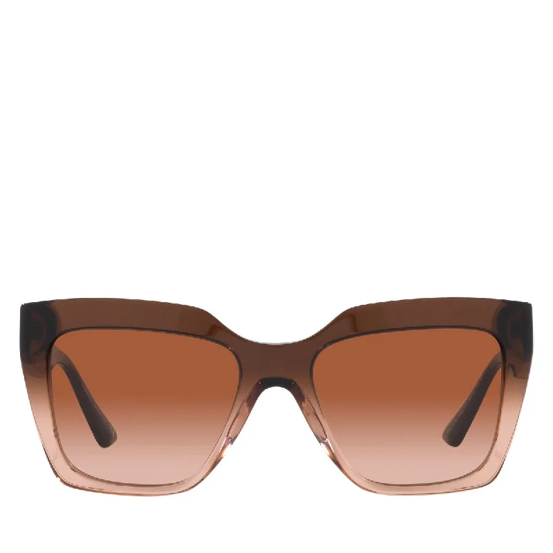 Versace Acetate Woman Sunglass Brown Transp Gradient Beige