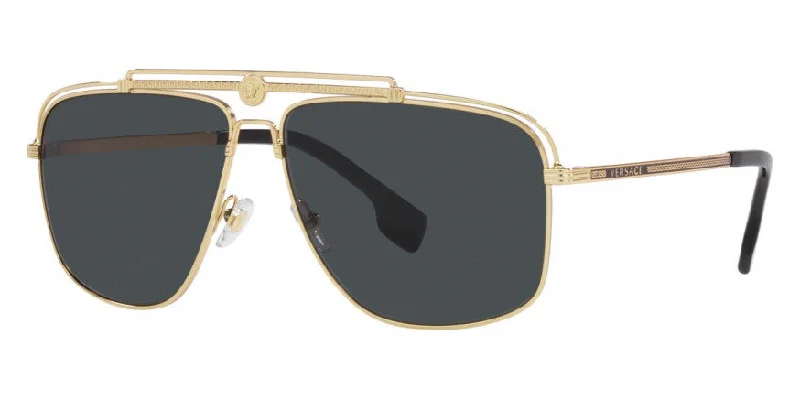 Versace Men's Fashion VE2242-100287 61mm Gold Sunglasses