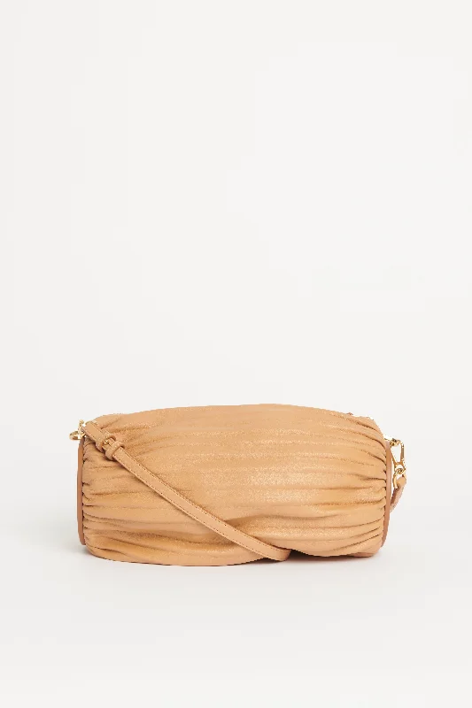 Bracelet Pouch Pleated Nappa Preowned Bag