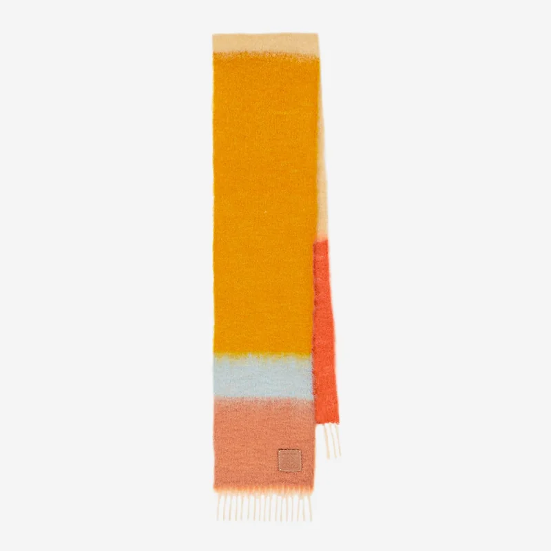 Loewe Wool And Mohair Stripe Scarf