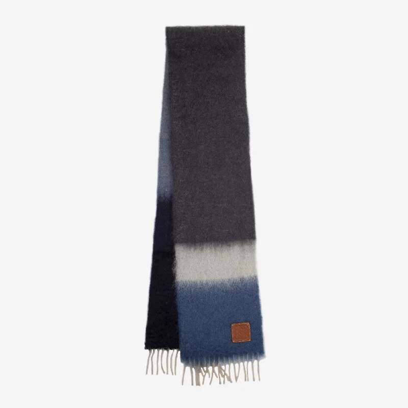 Loewe Wool And Mohair Stripe Scarf