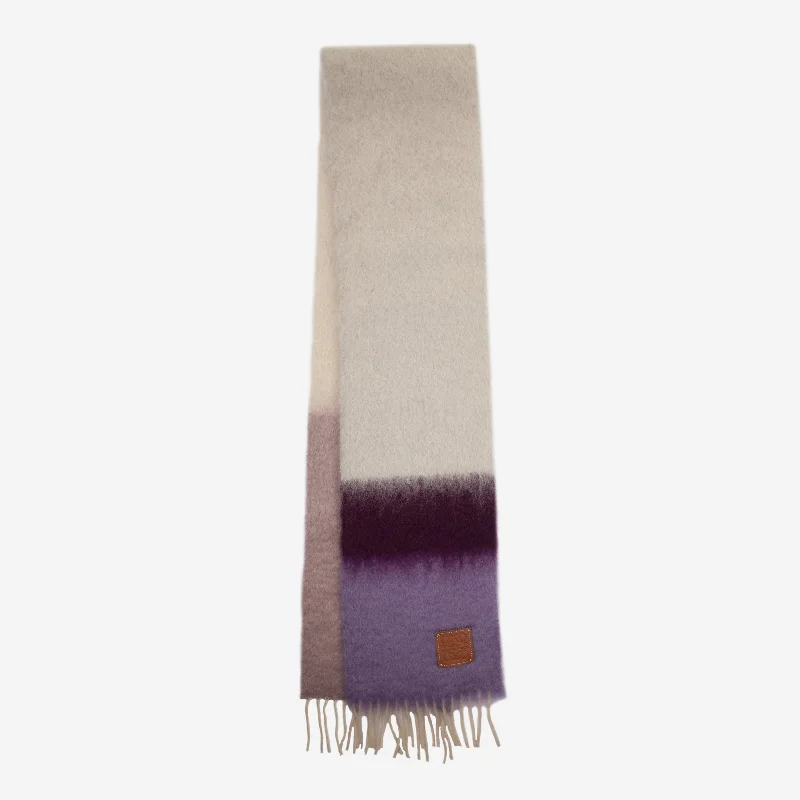 Loewe Wool And Mohair Stripe Scarf