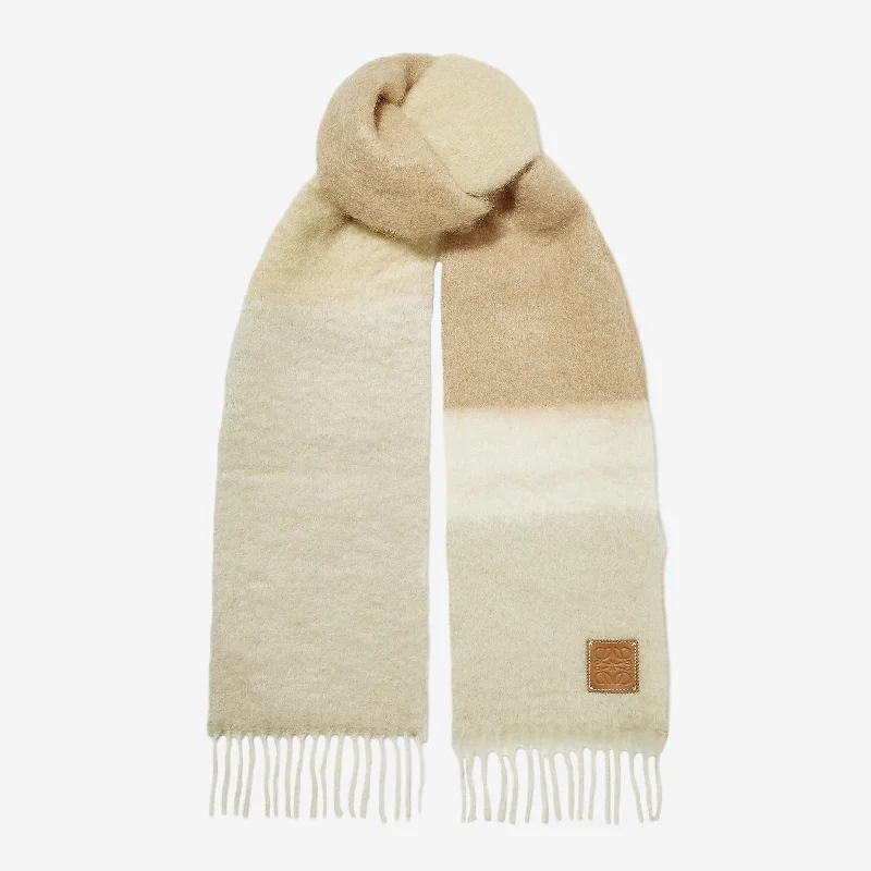 Loewe Wool And Mohair Stripe Scarf