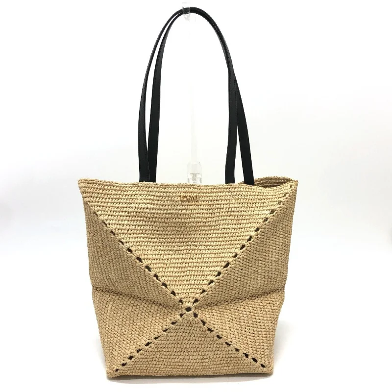 LOEWE A779G50X08 Puzzlefold Medium Tote Bag Raffia Women's Natural Beige Similar