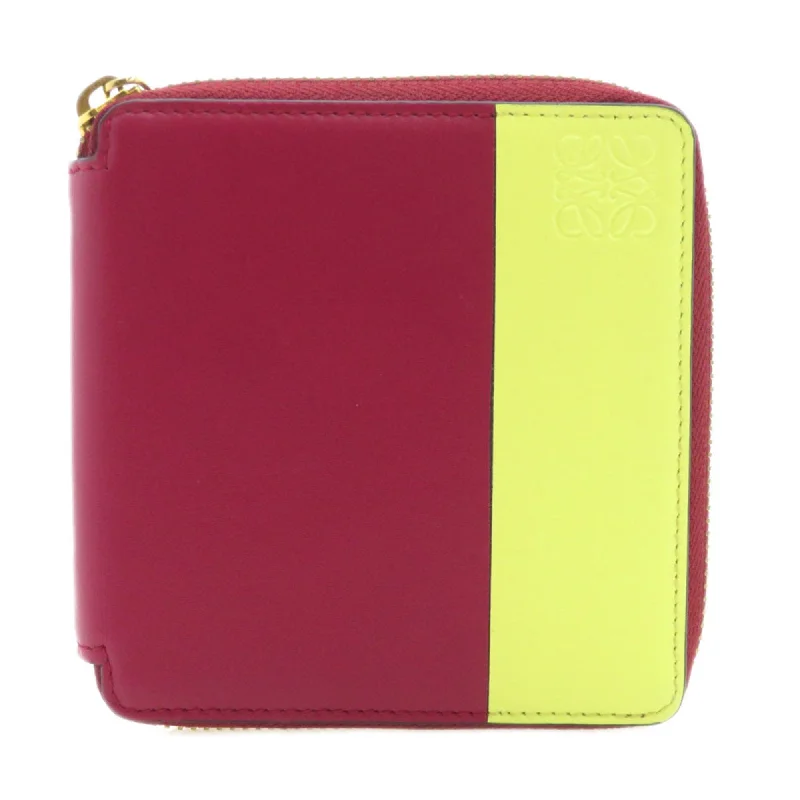 Loewe Anagram Bi-fold Wallet Calfskin Women's