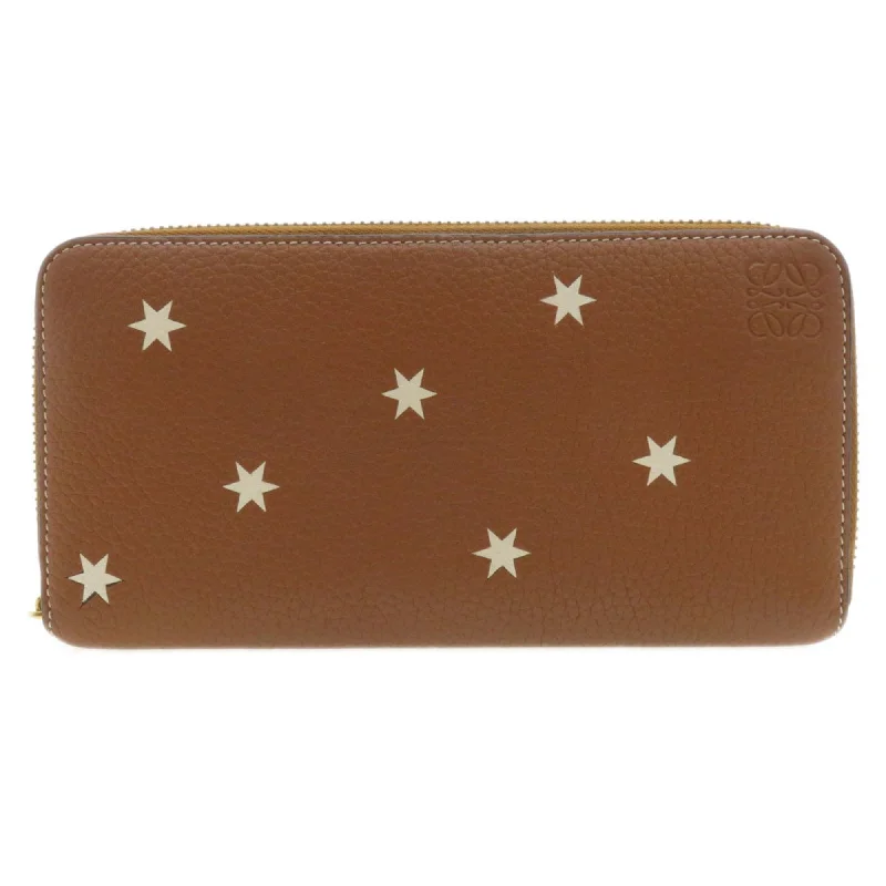 Loewe Anagram Star Long Wallet Calfskin Women's