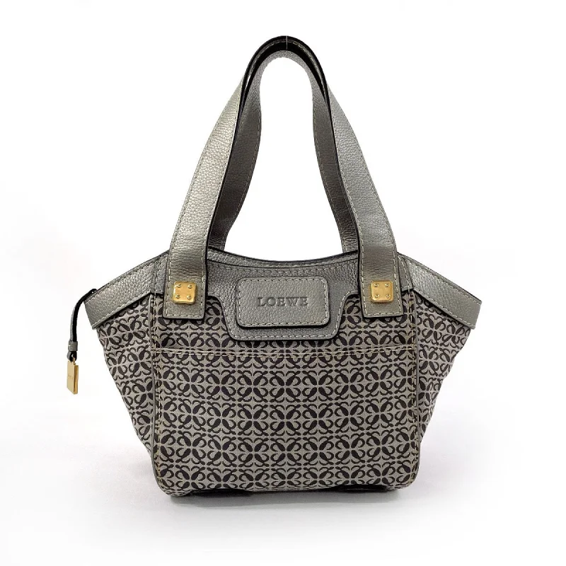 LOEWE Anagram Tote Bag Canvas/Leather Grey Women's N4075162