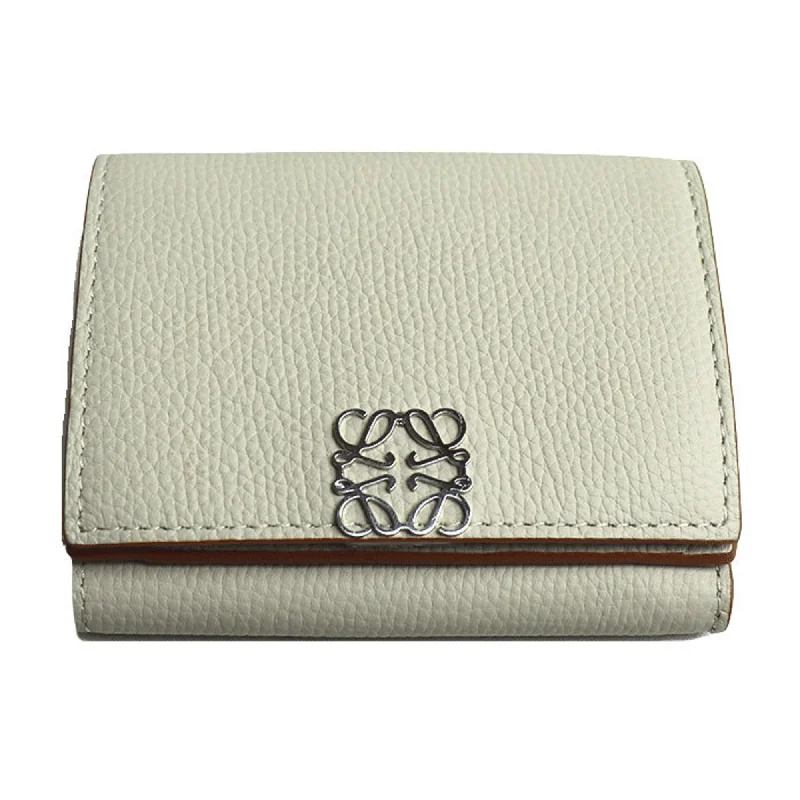 LOEWE Anagram Trifold Wallet Light Ghost C821TR2X02 Women's