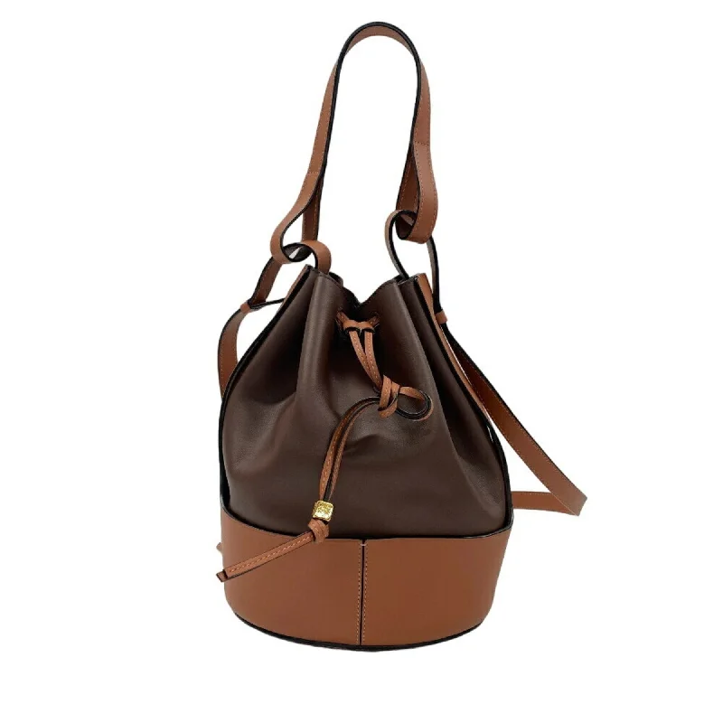 LOEWE Balloon Bag Shoulder Brown Women's