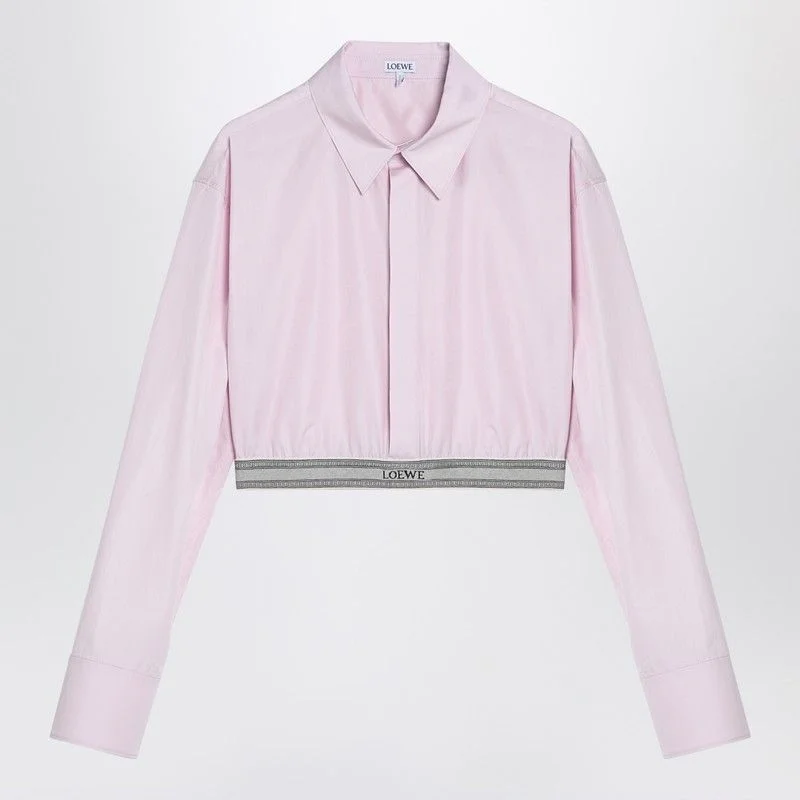 LOEWE Light Pink Short Sleeve Cotton Shirt