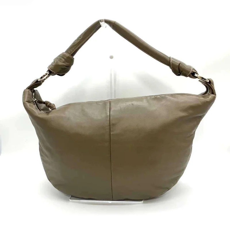 LOEWE Hobo Shoulder Bag in Khaki Nappa Leather