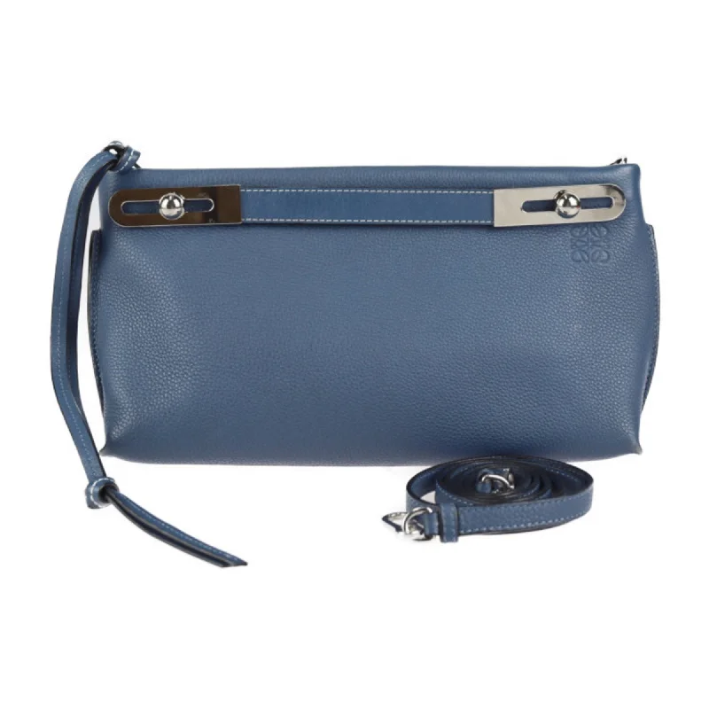 LOEWE Loewe Missy Small handbag 327.12KS28 leather blue system silver metal fittings 2WAY shoulder bag