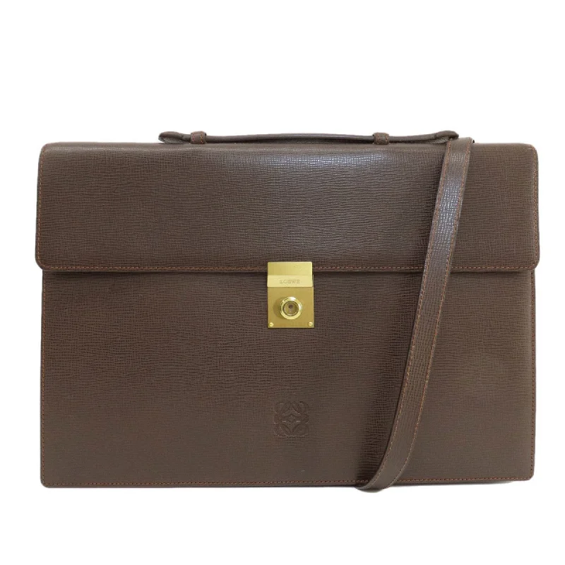 Loewe Men's Leather Handbag Brown