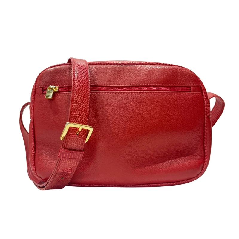 LOEWE shoulder bag, embossed, combination, crossbody, vintage, women's, red, 20490149