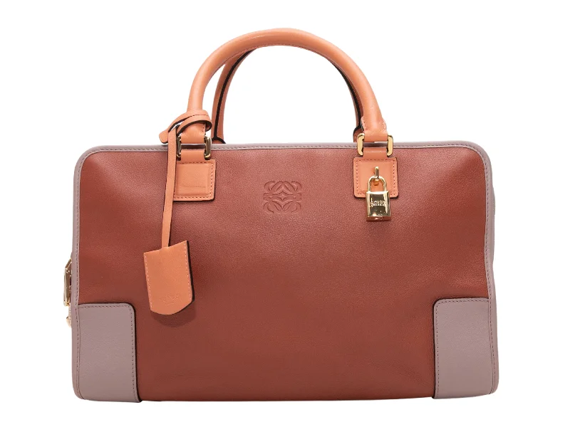 Orange & Mauve Loewe Amazona 35 Handbag