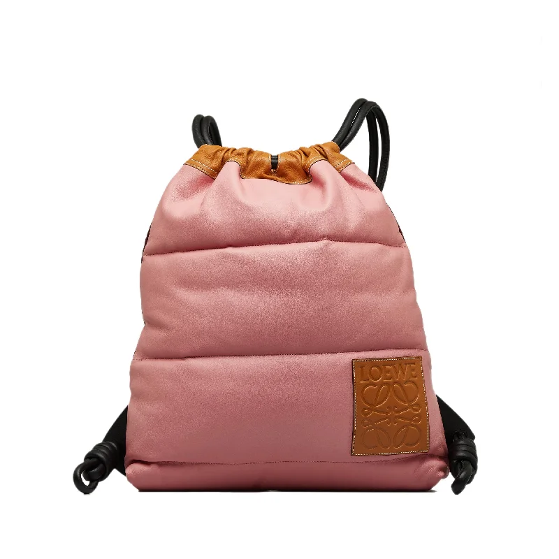 Pink LOEWE Nappa Yago Puffy Backpack