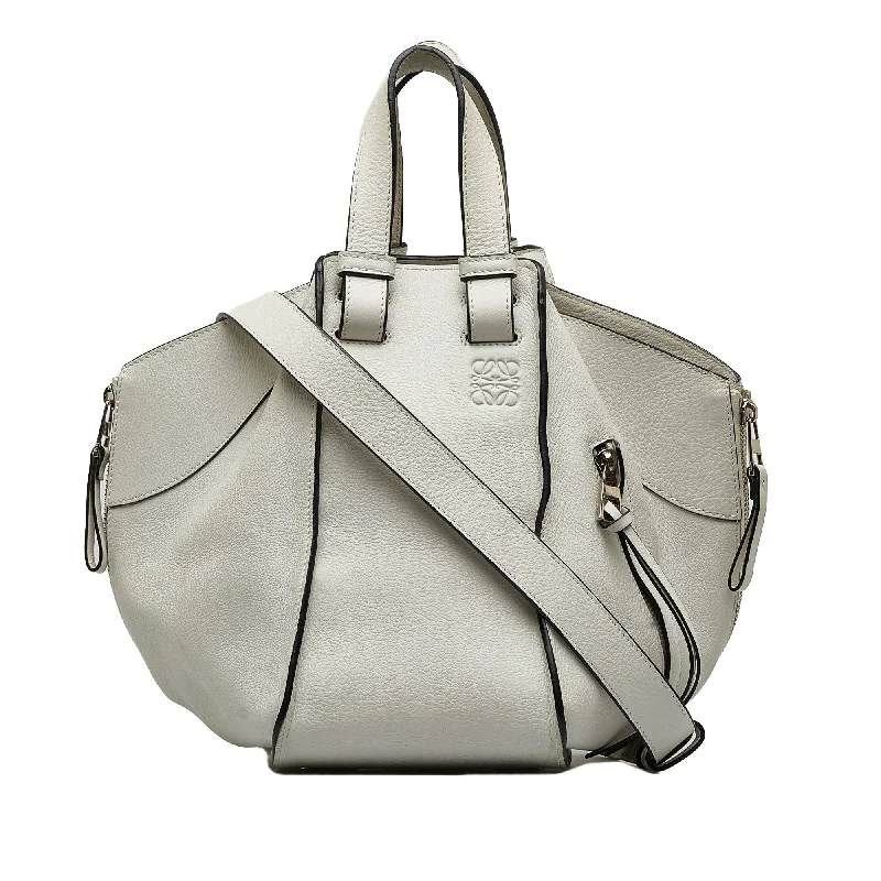 White Loewe Small Hammock Bag Satchel