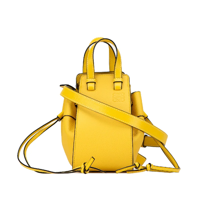 Yellow LOEWE Mini Hammock Bag Satchel