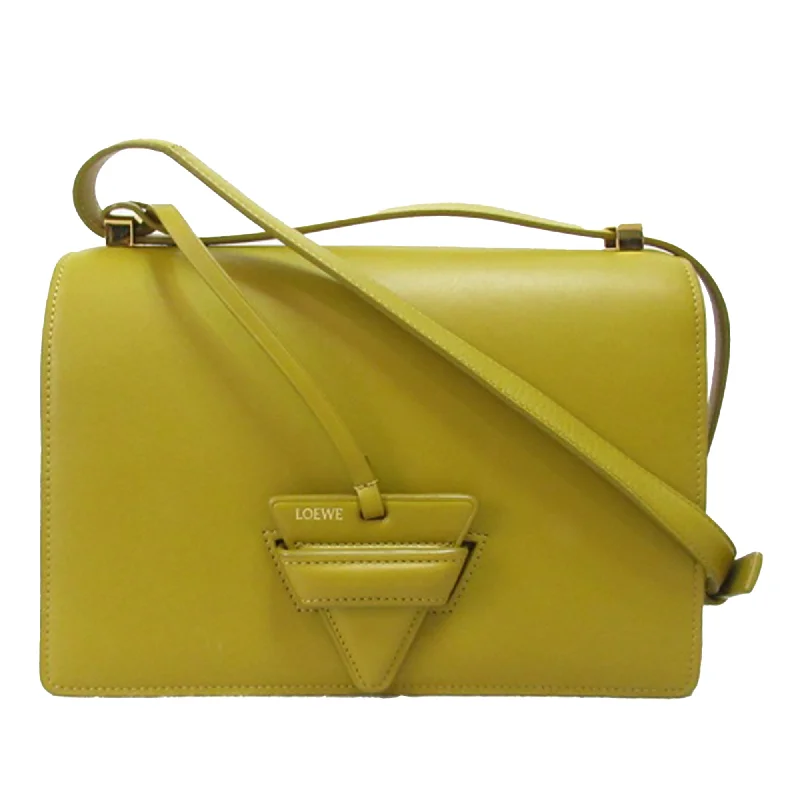 Yellow LOEWE Small Leather Barcelona Crossbody